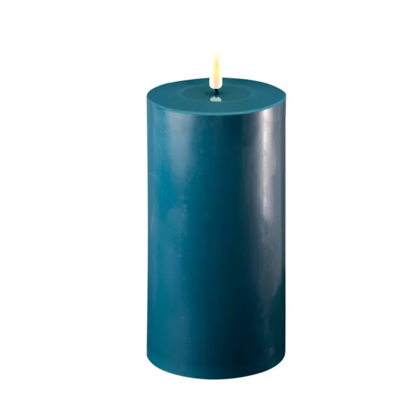 LED Candle 10x20cm-Petroleum