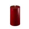 LED Candle 10x20cm-Bordeaux