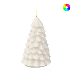 Christmas Tree Candle 16cm-Dark Green