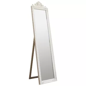 Lambeth Wood Cheval Mirror White