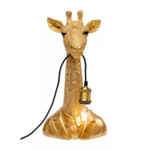 Giraffe Animal Table Lamp-Gold