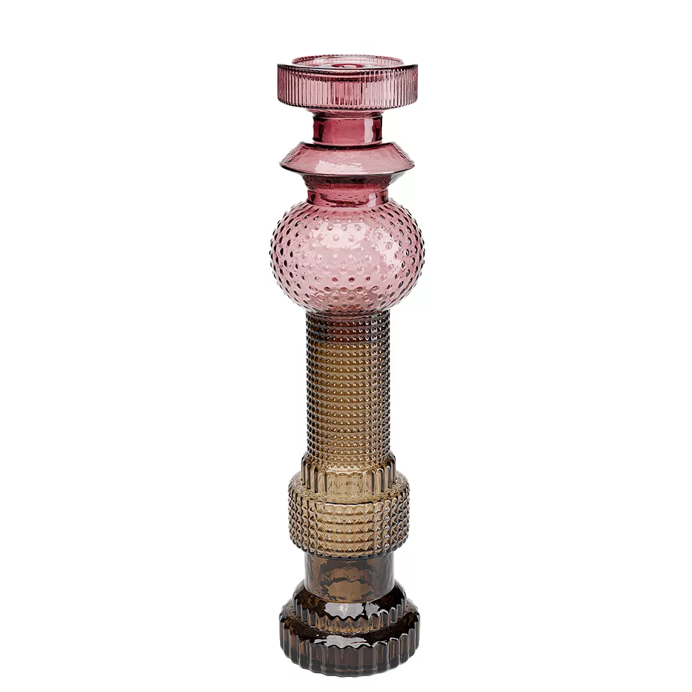 Marvelous Duo Candle Holder - Purple Grey