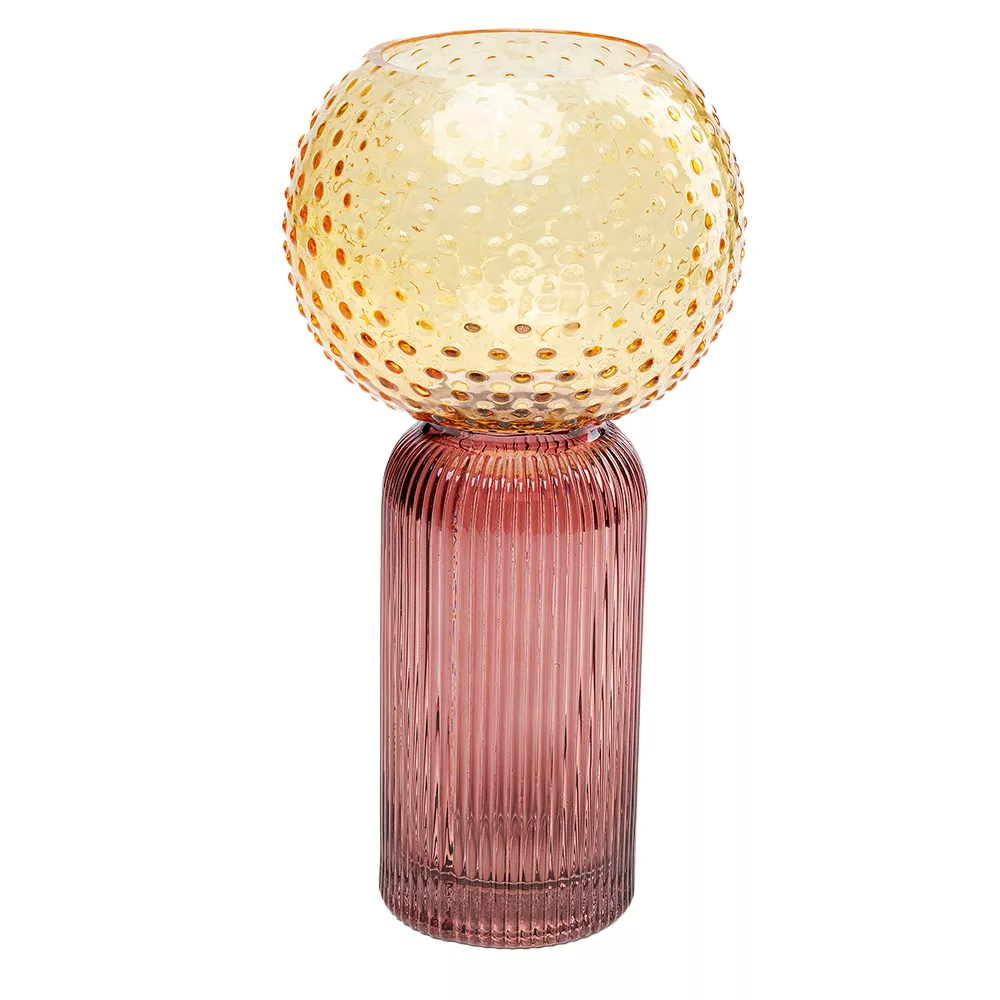 Marvelous Duo Vase 31cm - Yellow Purple