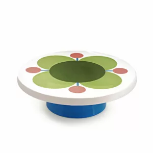 Cake Stand with Atomic Flower Design