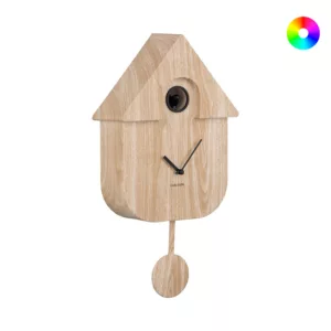 Modern Cuckoo Wall Clock - White