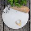 Round Marble Stag Cheese Board 