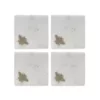 Set of Four Marble Brass Bees Coasters