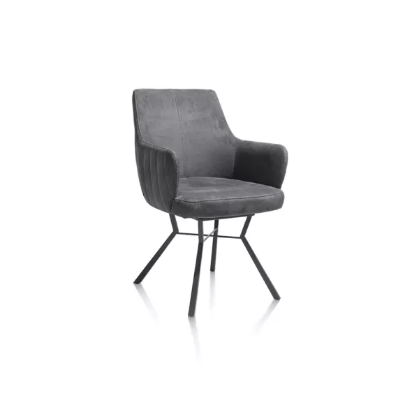 Swivel Dining Chair with Arms - Oynx
