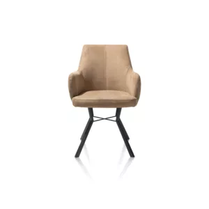 Dining Chair with Arms - Camel
