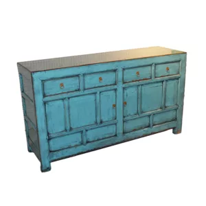 Lenleys Originals Dark Turquoise 4 Drawer 2 Door Cabinet