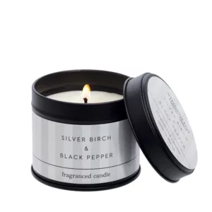 Modern Classics Silver Birch & Black Pepper Candle Tin