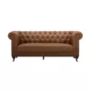 Amelia 2 Seater Sofa - Brown Leather