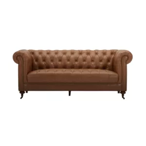 Amelia 2 Seater Sofa - Brown Leather