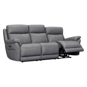3 Seater Sofa Power Recliner and Headrest - Cat 13/15 Leather