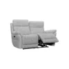 2 Seater Sofa Power Recliner and Headrest - Fabric