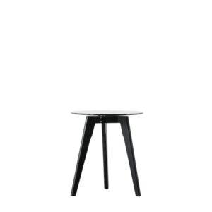 Round Side Table Black