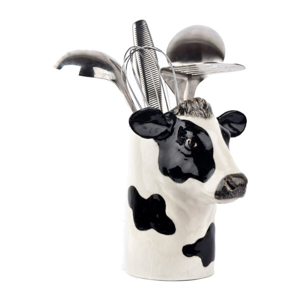 Friesian Cow Utensil Pot