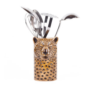 Leopard Utensil Pot