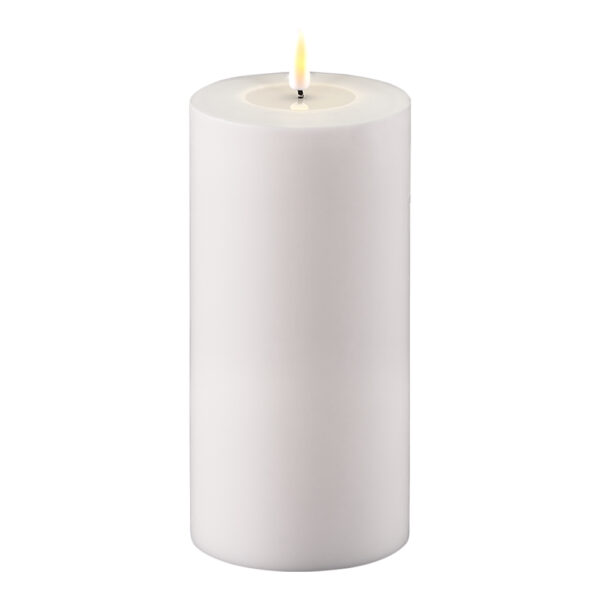 Outdoor LED Candle 10x20cm - White