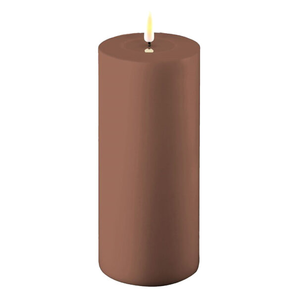 Outdoor LED Candle 10x20cm - Mocca
