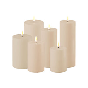 Outdoor LED Candle 7.5x10cm - Dust Sand