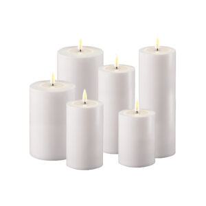 Outdoor LED Candle 7.5x10cm - White