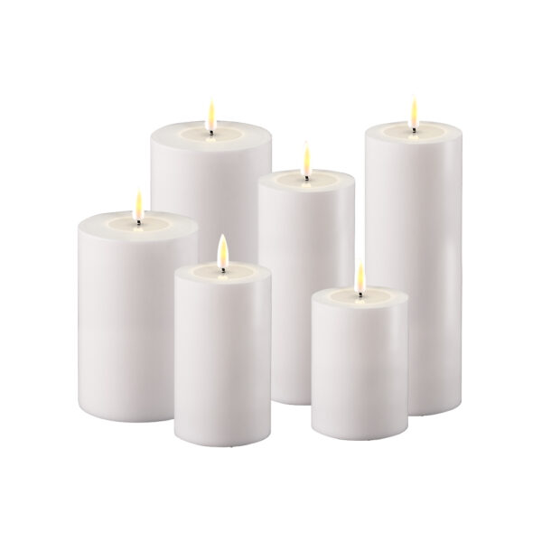 Outdoor LED Candle 7.5x10cm - White