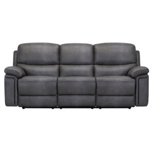 Salisbury 3 Seater Power Recliner Sofa - Grey Fabric