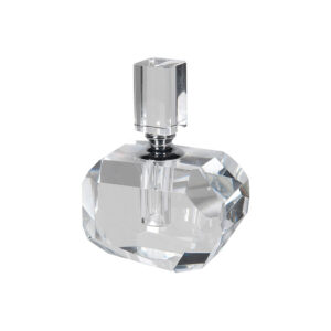 Small Faceted Crystal Perfume Bottle
