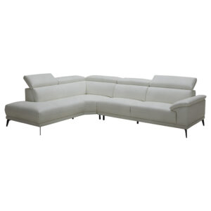 Monza 3 Seater LHF Chaise Sofa - Grey Fabric
