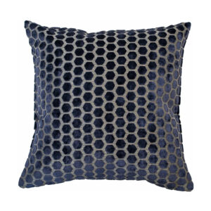 Jorvik Hex Navy Cushion