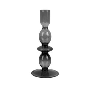 Bubbles Medium Candle Holder - Black