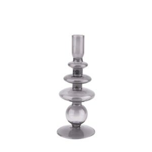 Art Rings Large Candle Holder - Black