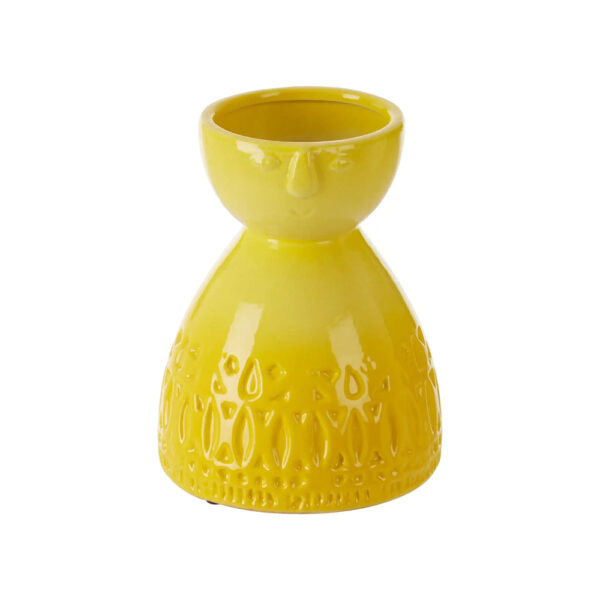 Mimo Yellow Face Vase