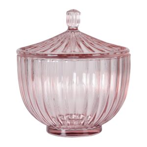 Large Pink Trinket Jar with Lid