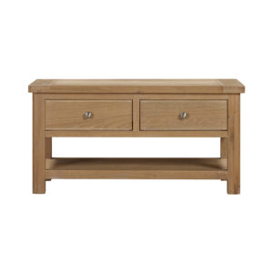Padstow Oak Coffee Table with 2 Drawers