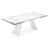 Icaro SO - Icaro CS4114-R 160 - Table: CS/4114 P23W/P94/P27C,( Frame: CN/4111 MT.P94 160, TOP: CN/4111 GO.ST.CER.P27C 160, 1 Base CS/4114 Oak Ven. P23W (x2), Plate Set CN/4114 MT.P94) 