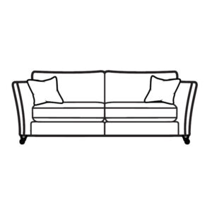 Large 2 Seater Sofa - Formal Back - Grade A
