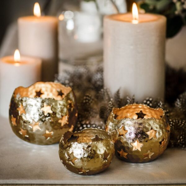 Small Starry Tea Light Holder