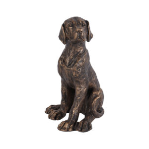 Small Bronze Sitting Dog