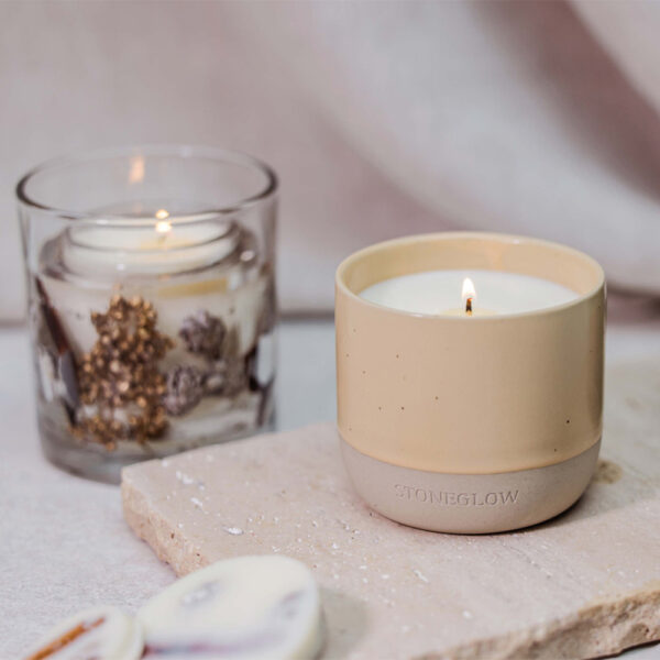 Elements Wood Ceramic Candle