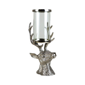 Stag Pillar Candle Holder
