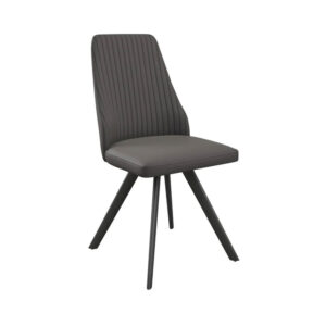Sorrento Grey Leather Dining Chair