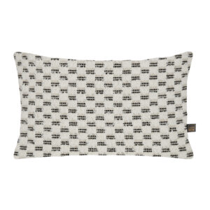 Elio Black & Cream Rectangular Cushion